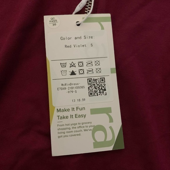 HALARA Red Violet Tunic Mini Dress - NWT - Picture 7 of 8